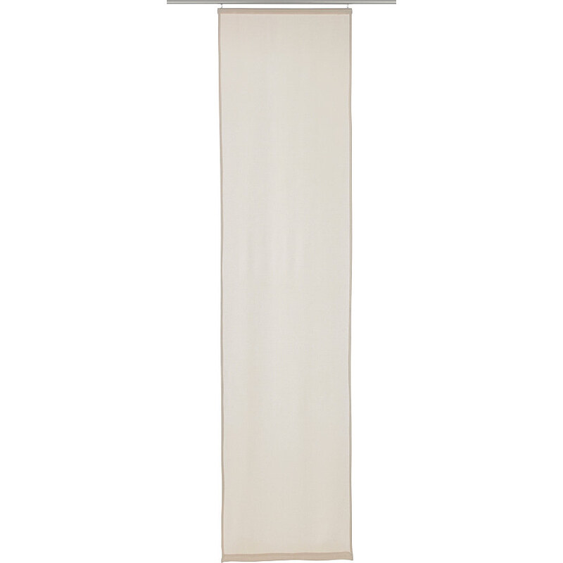 Schiebegardine LINO mit Klettband (1 Stück ohne Zubehör) Elbersdrucke natur H/B: 245/60 cm