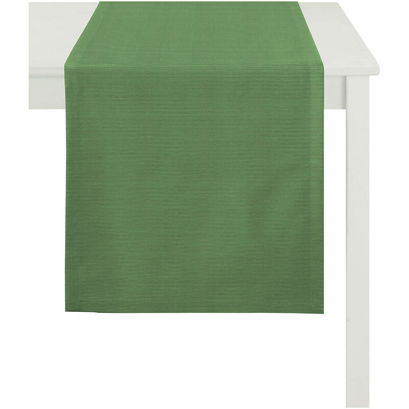 Tischläufer TIZIAN Uni Rips APELT grün 48x135 cm