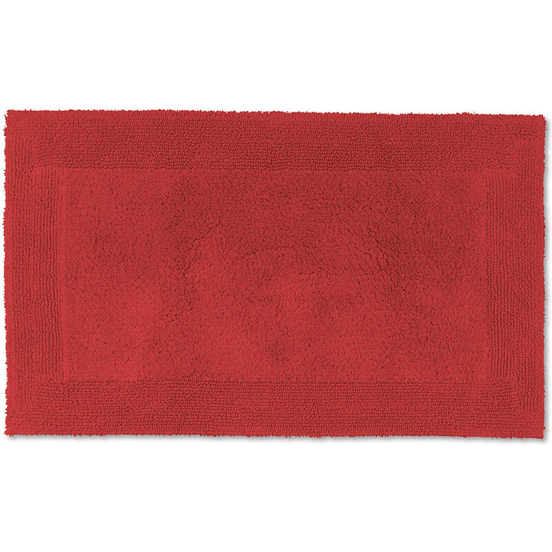 Badematte Loft Höhe 22 mm Baumwolle beidseitig verwendbar MÖVE rot 3 (60x100 cm)