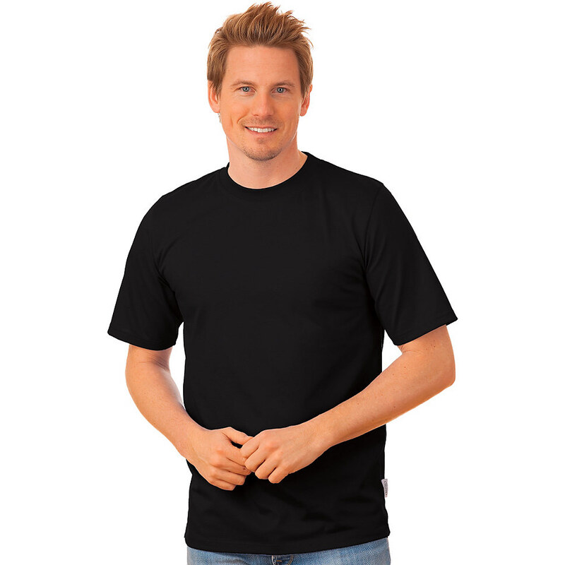 TRIGEMA T-Shirt DELUXE Baumwolle TRIGEMA schwarz 4XL,5XL,L,M,S,XL,XXL,XXXL