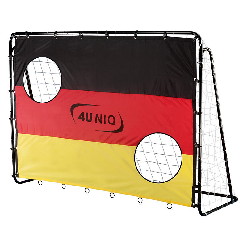 4UNIQ 4Uniq Fußballtor mit Torwand Germany schwarz