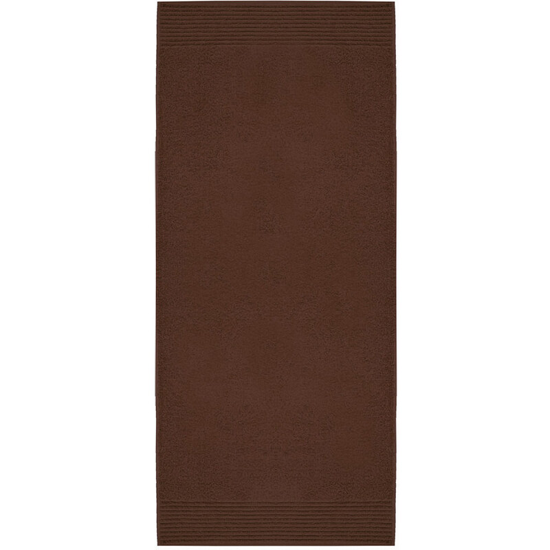 Handtücher Brillant feine Streifenbordüre Dyckhoff braun 2x 50x100 cm