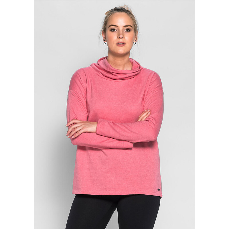 Damen Casual Sweatshirt mit Rollkragen SHEEGO CASUAL rosa 44/46,48/50,56/58