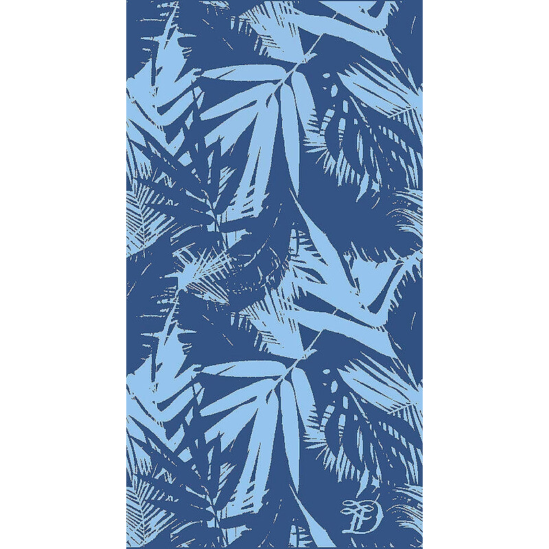 Tom Tailor Strandtuch Palm Tree mit Palmenblättern blau 1x 85x160 cm