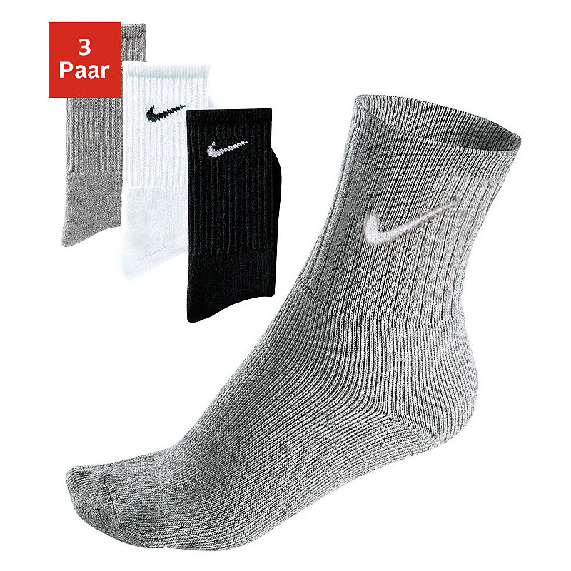Nike Klassische Sportsocken (3 Paar) mit Frottee bunt L (42-46),M (38-42),S (34-38),XL (46-50)