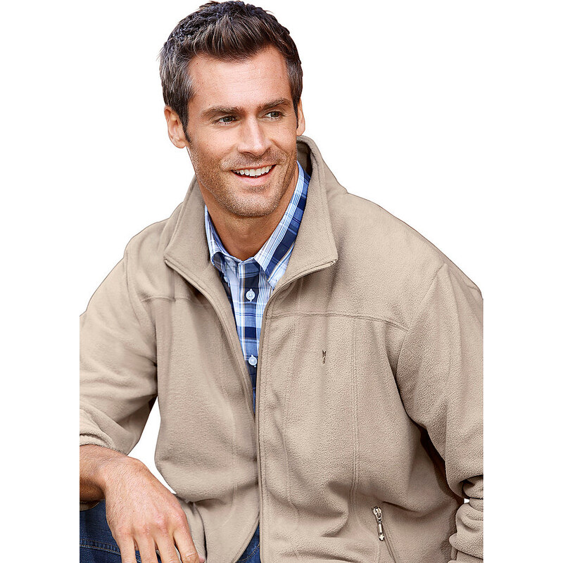 Fleece-Jacke in Stay fresh Qualität HAJO natur 44/46,48/50,52/54,56/58,60/62