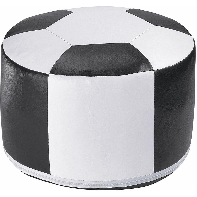 HOME AFFAIRE Sitzkissen Fußball schwarz 1x 50x34 cm