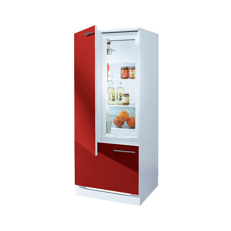 Kühlmodul Ahus mit -Kühlschrank AMICA EKS16161 Baur rot