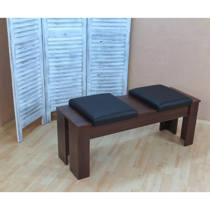 Baur Sitzbank Breite 120 cm incl. abnehmbarer Sitzpolster nussbaumfarben