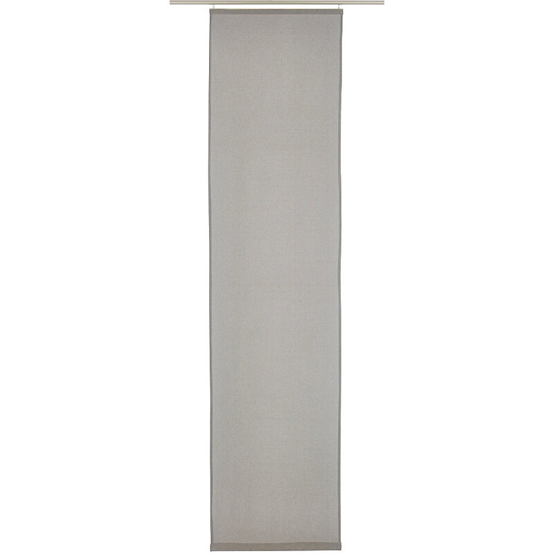 Schiebegardine LINO mit Klettband (1 Stück ohne Zubehör) Elbersdrucke grau H/B: 245/60 cm