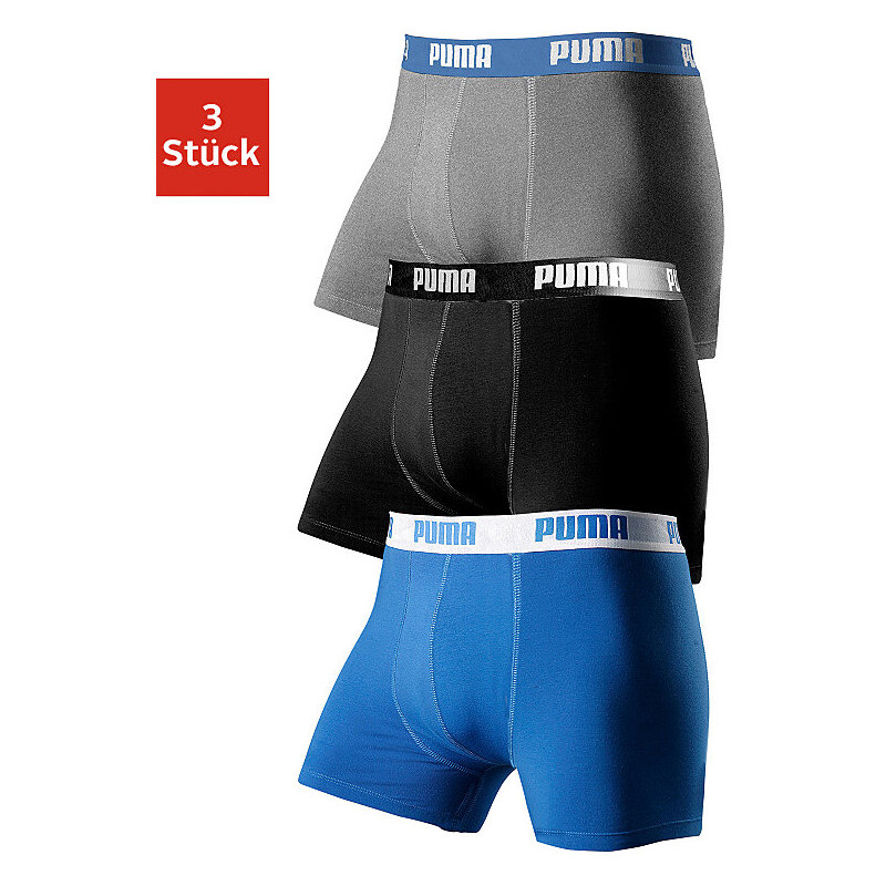 Puma Boxer (3 Stück) sportliche Retro Pants bunt L(6),M(5),S(4),XL(7)