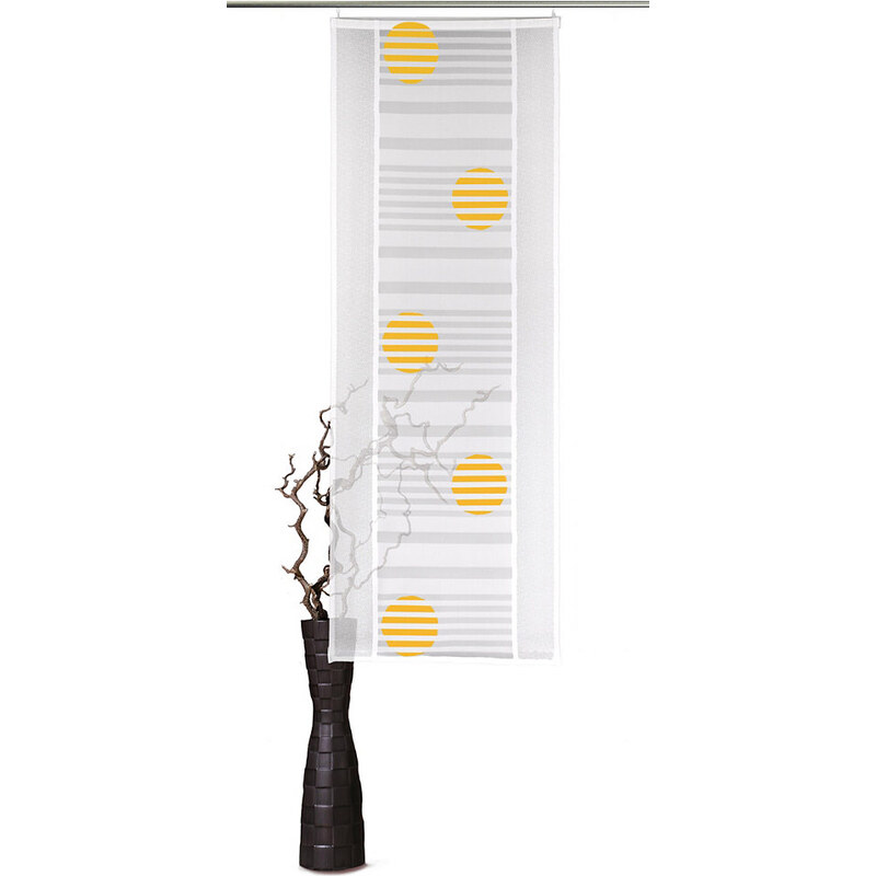 Schiebegardine Sunna mit Klettband (1 Stück mit Zubehör) VHG gelb 1 (H/B: 180/60 cm),2 (H/B: 225/60 cm),3 (H/B: 245/60 cm)