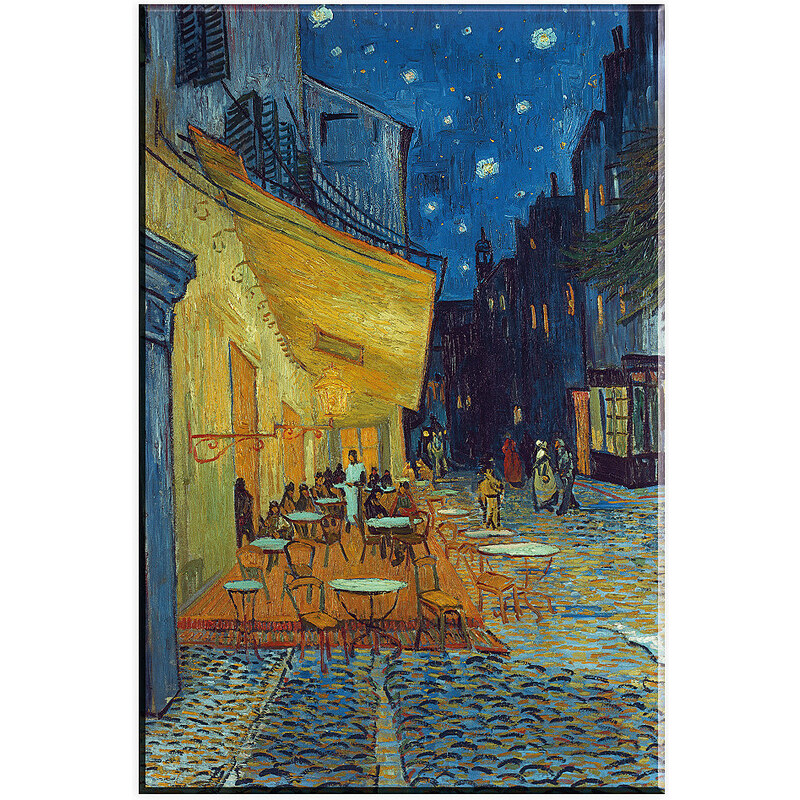 Premium collection by Leinwandbild Van Gogh Cafe-Terrassen in 2 Größen PREMIUM COLLECTION BY HOME AFFAIRE gelb 2 (40x60 cm)