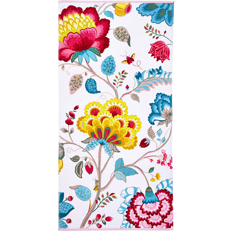 PIP STUDIO Badetuch Studio Floral Fantasy mit großen Blüten weiß 1x 70x140 cm