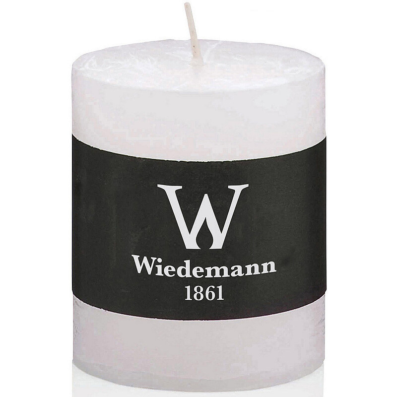 WIEDEMANN Wiedemann Marble durchgefärbte Kerze mit Banderole 4er-Set in 2 Größen weiß 4 x Höhe 14 cm, Ø 9,8 cm,4 x Höhe 19 cm, Ø 9,8 cm