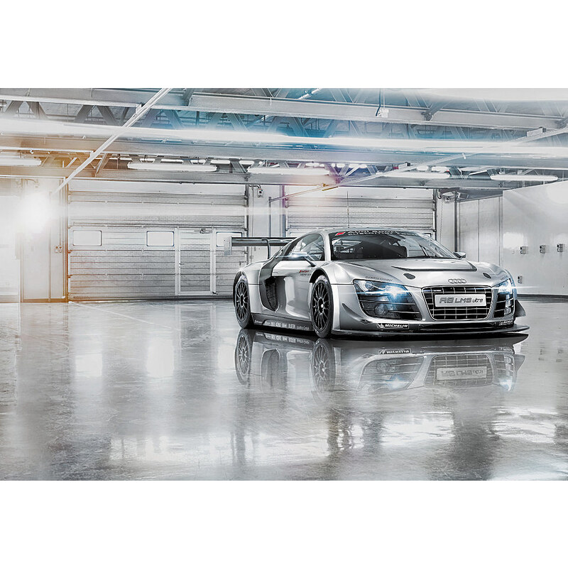 Fototapete Audi R8 Le Mans 368/254 cm KOMAR grau