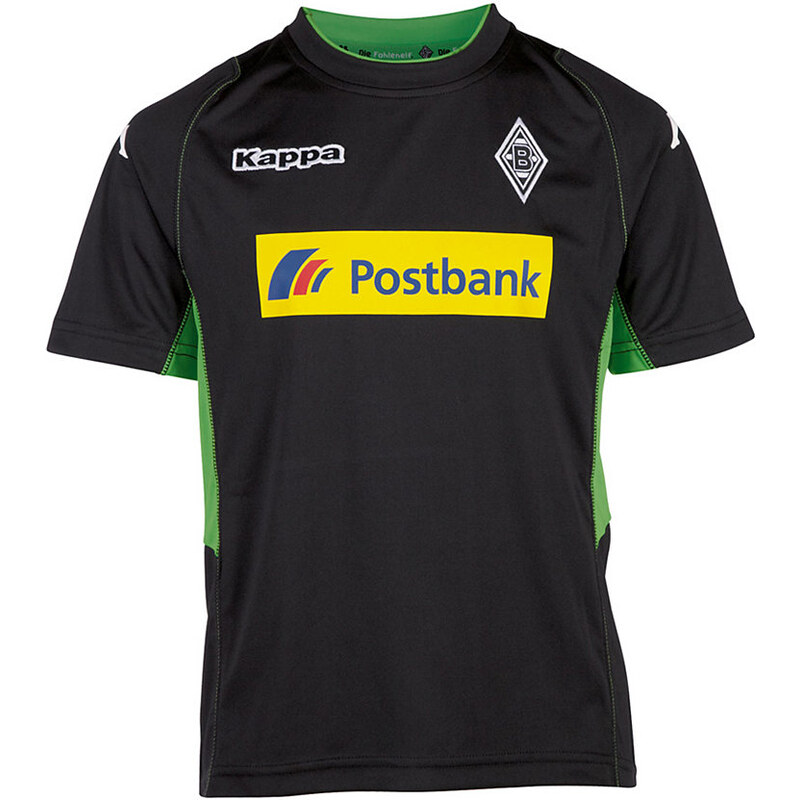 Kappa T-Shirt Kinder Borussia Mönchengladbach Trainingsshirt Kids 16-17 schwarz 116,128,140,152,164