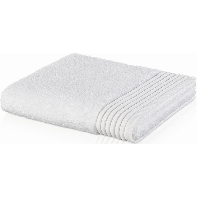 Handtuch Loft mit breiter Bordüre MÖVE weiß 1x 50x100 cm