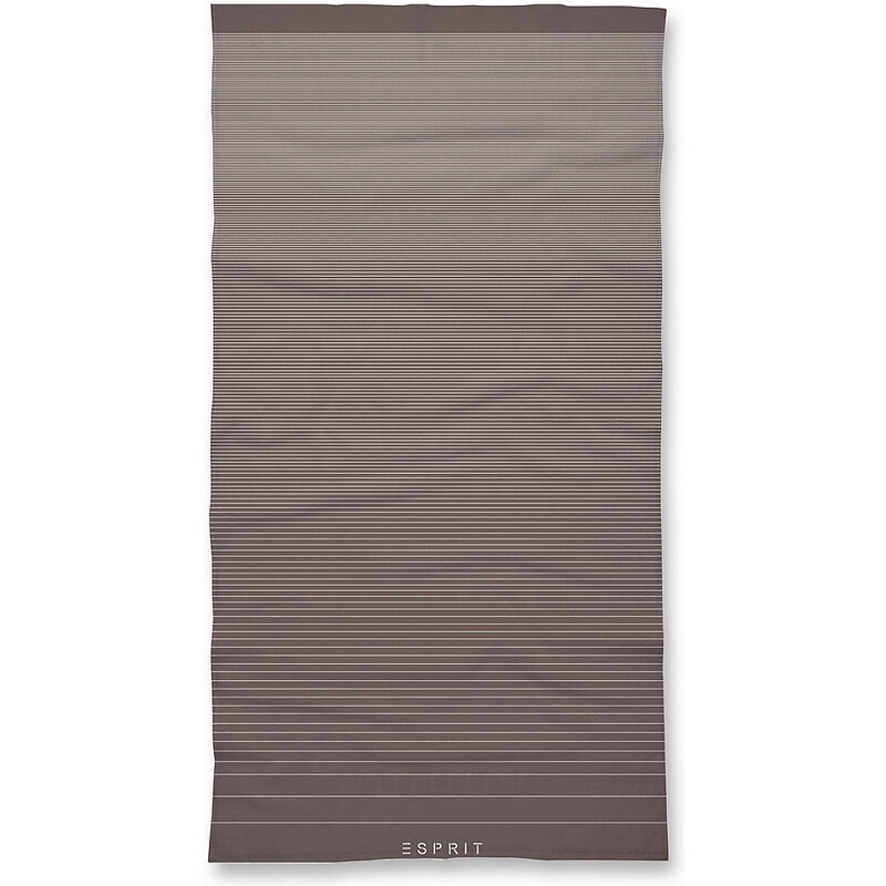 Esprit Home Badetuch Grade im modernen Streifen-Design braun 1x 70x140 cm