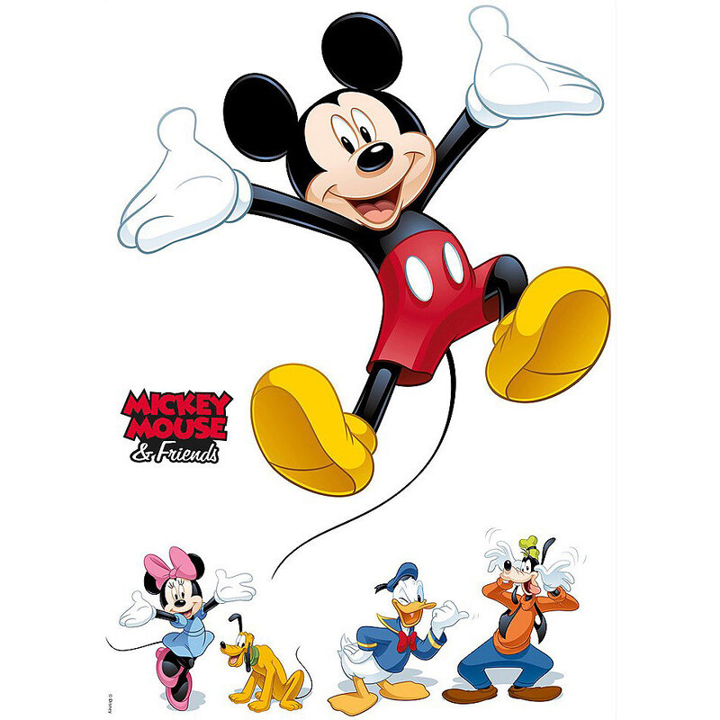 KOMAR Wandsticker Mickey and Friends 50/70 cm bunt
