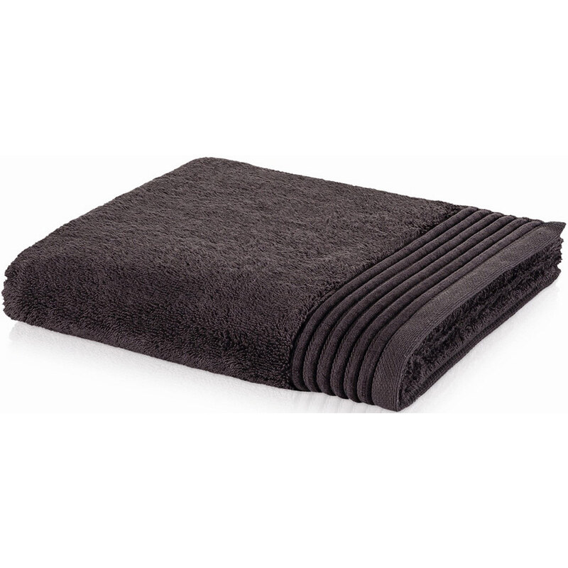Handtuch Loft mit breiter Bordüre MÖVE grau 1x 50x100 cm