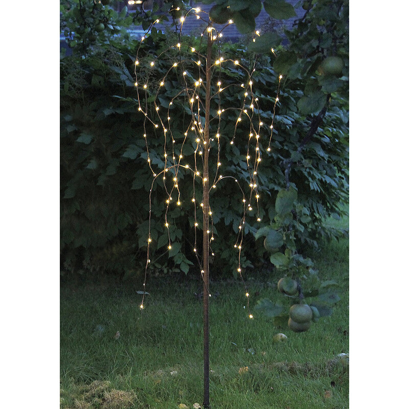 STAR TRADING LED Baum Trauerweide braun