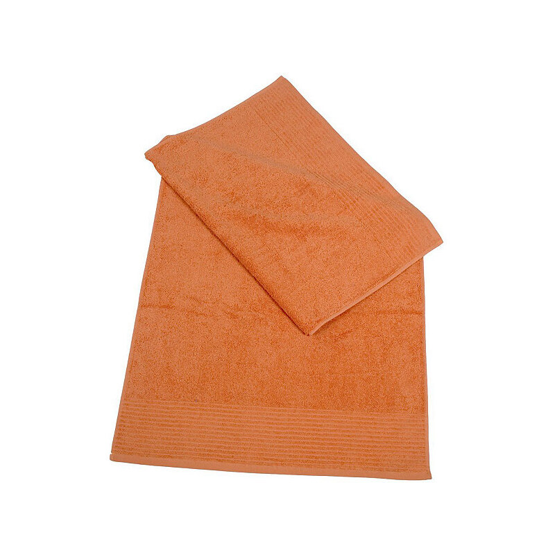 Dyckhoff Badetuch Brillant leichte Streifenbordüre orange 1x 70x140 cm
