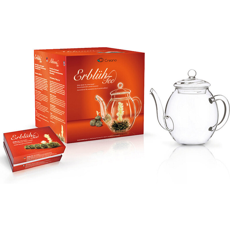 Creano Erblüh-Tee Geschenk-Set Weißer Tee CREANO transparent