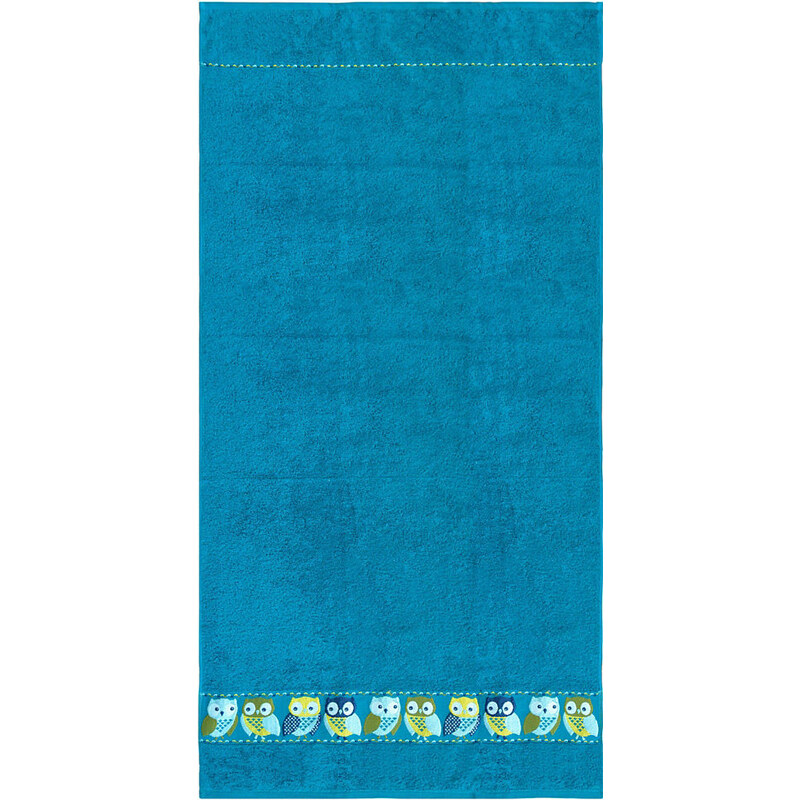 Dyckhoff Badetuch Eulen mit süßen Eulen blau 1x 70x140 cm