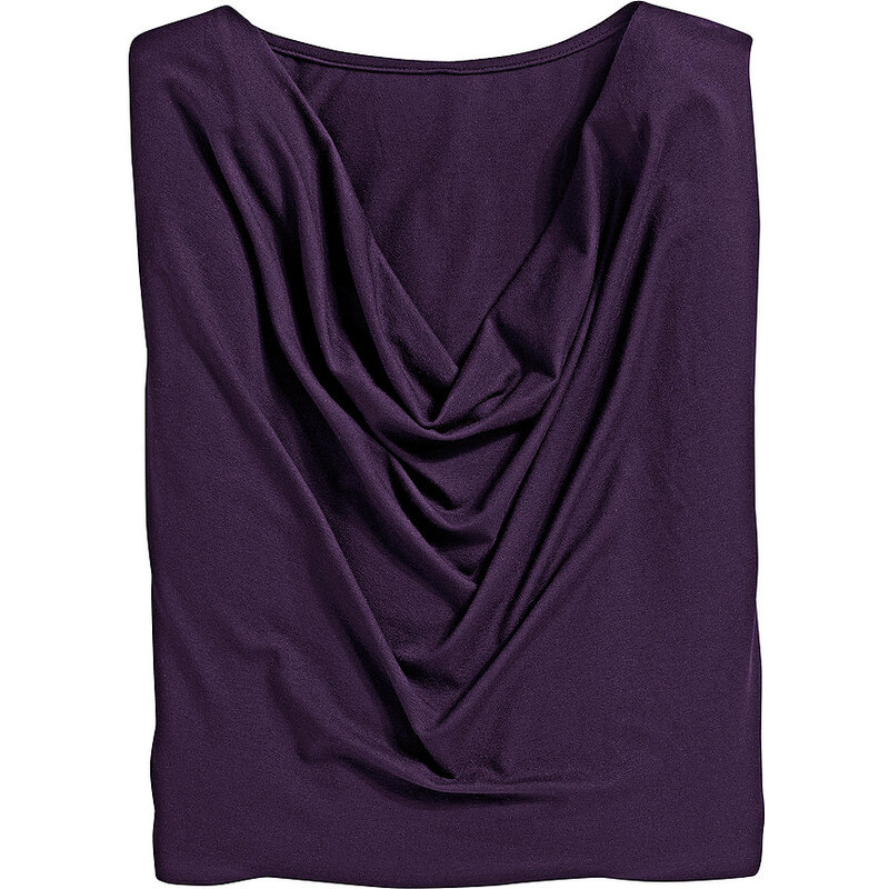 CLASSIC INSPIRATIONEN Damen Classic Inspirationen Shirt mit reizvollem Wasserfall-Ausschnitt lila 36,38,40,42,44,46,48,50,52,54