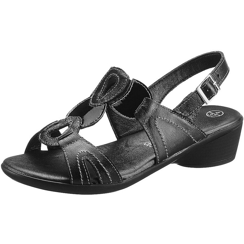 Sandalette mit rutschhemmender PUR-Laufsohle airsoft schwarz 37,38,39,40,41,42