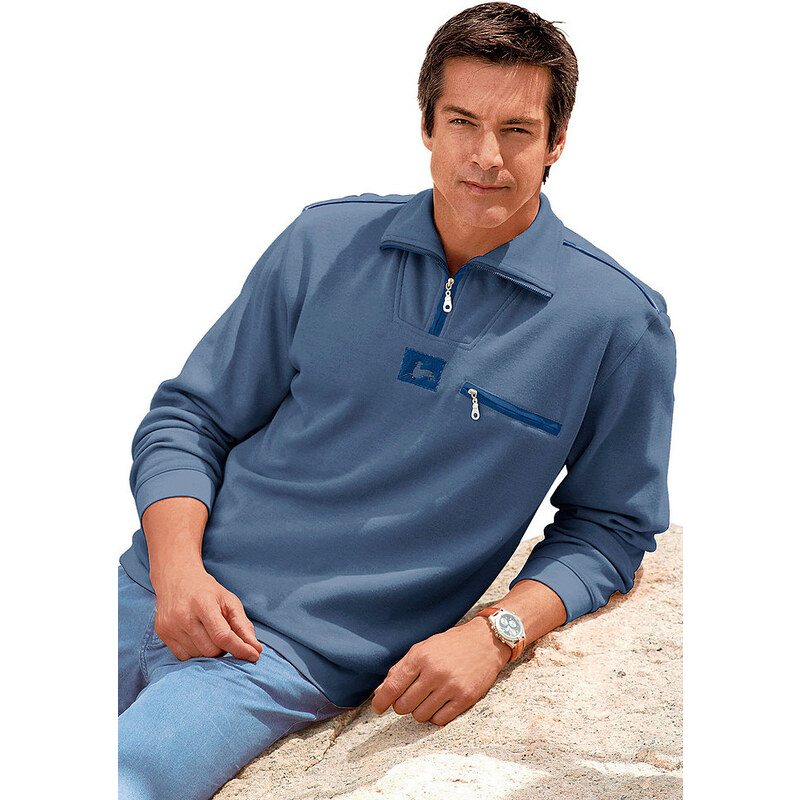 Catamaran Sweatshirt mit Landhaus-Applikation blau 44/46,48/50,52/54,56/58,60/62