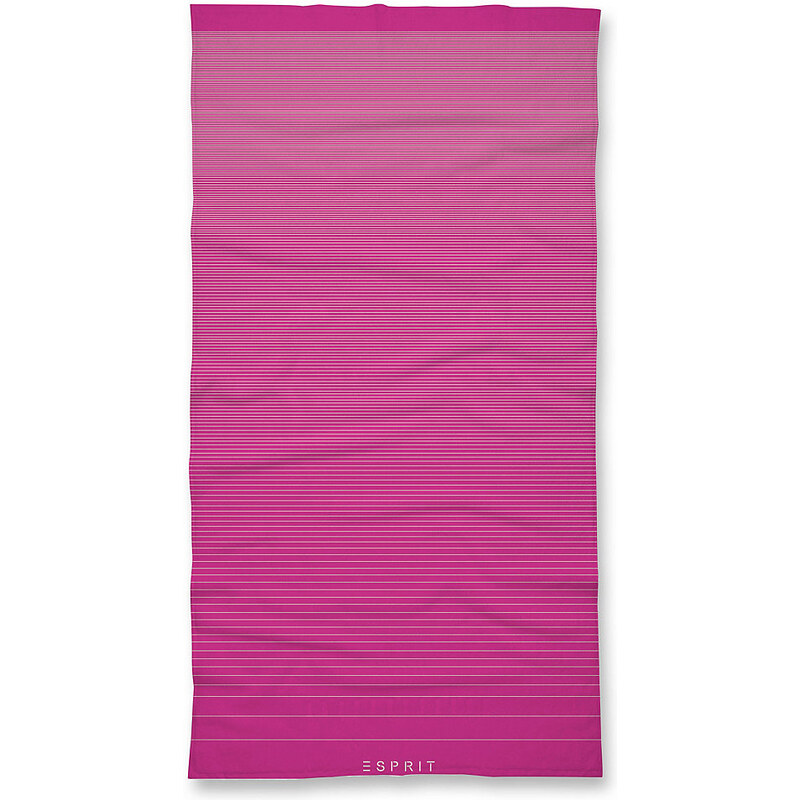 Esprit Home Badetuch Grade im modernen Streifen-Design rosa 1x 70x140 cm