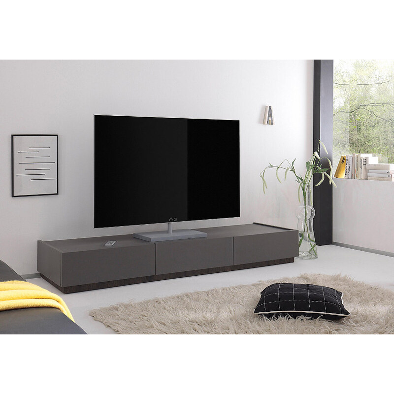 TV-Lowboard Zela mit 3 Schubladen Breite 184 cm Baur grau