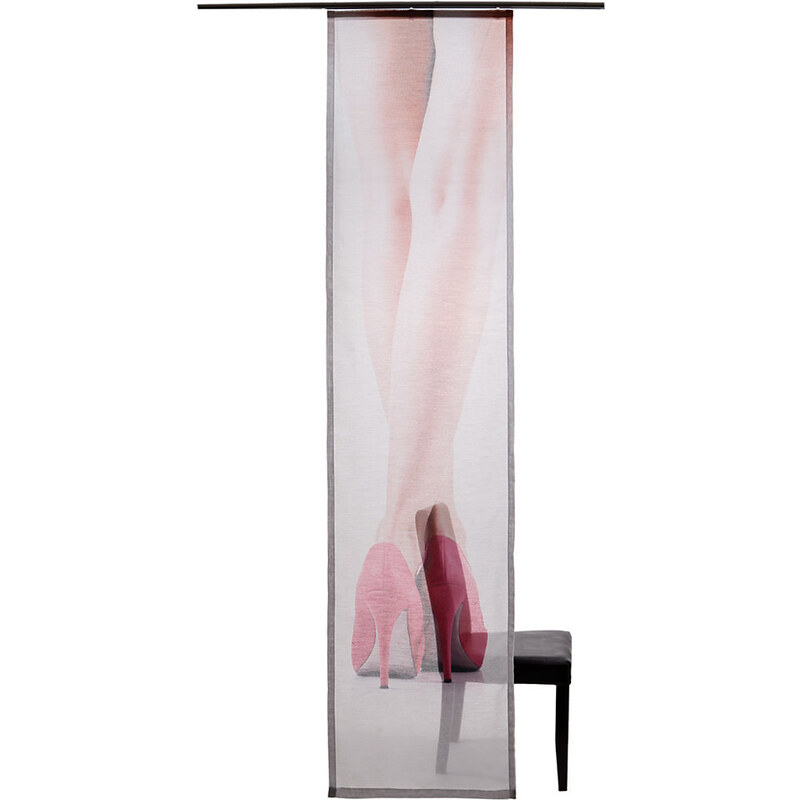 Schiebegardine Homing Legs mit Klettband (1 Stück mit Zubehör) HOMING rosa H/B: 245/60 cm