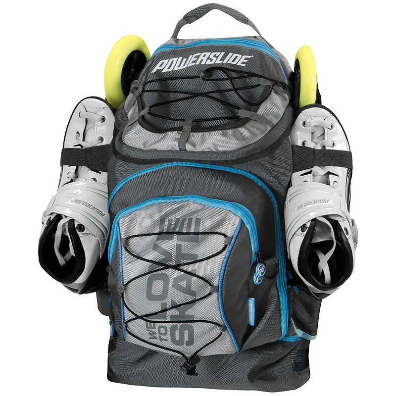 Rucksack für Skater Pro Backpack POWERSLIDE schwarz