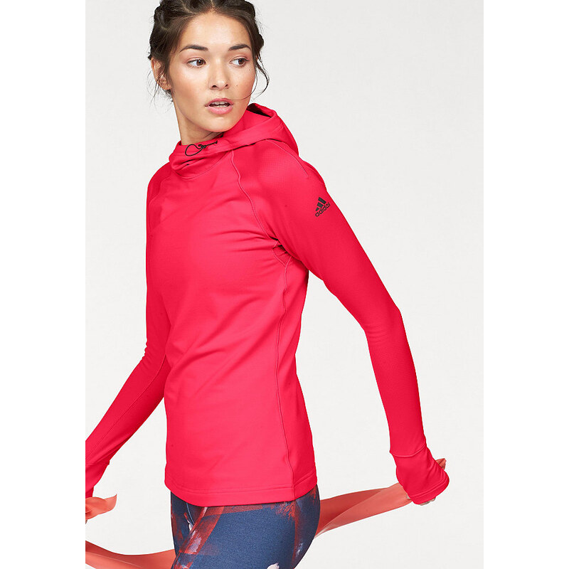 adidas Performance Funktionsshirt TECHFIT PULLOVER rot L (42/44),S (34/36),XS (30/32)