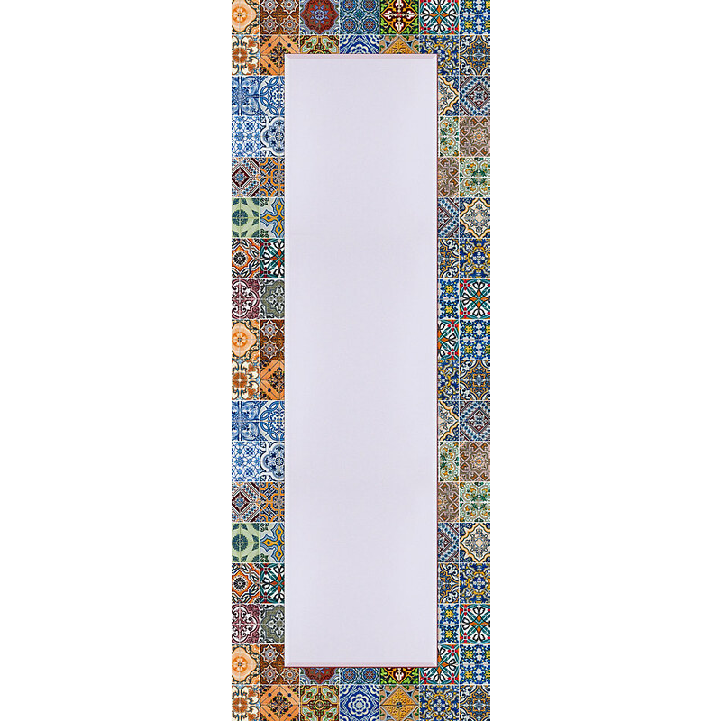 Spiegel Gemusterte Keramikfliesen 50/140 cm HOME AFFAIRE bunt