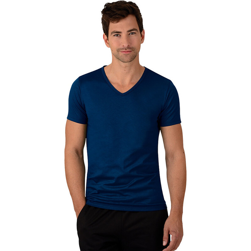 TRIGEMA V-Shirt - Slim Fit TRIGEMA blau L,M,S,XL,XXL,XXXL