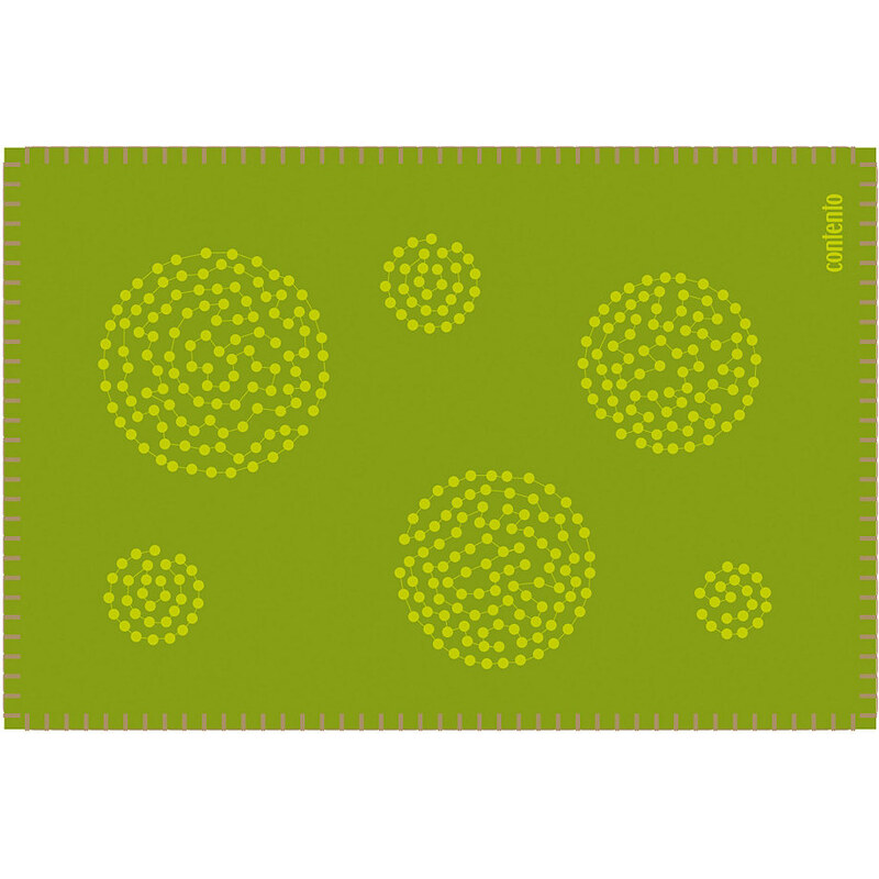 CONTENTO contento Filz-Tischset Filina (6 Stück) grün 6x 30x45 cm
