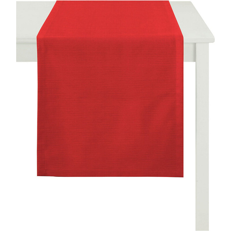 Tischläufer TIZIAN Uni Rips APELT rot 48x135 cm