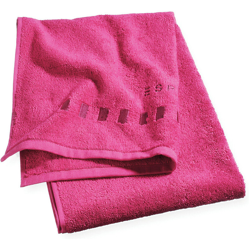 Esprit Home Handtücher Solid mit Bordüre aus Rechtecken rosa 2x 50x100 cm
