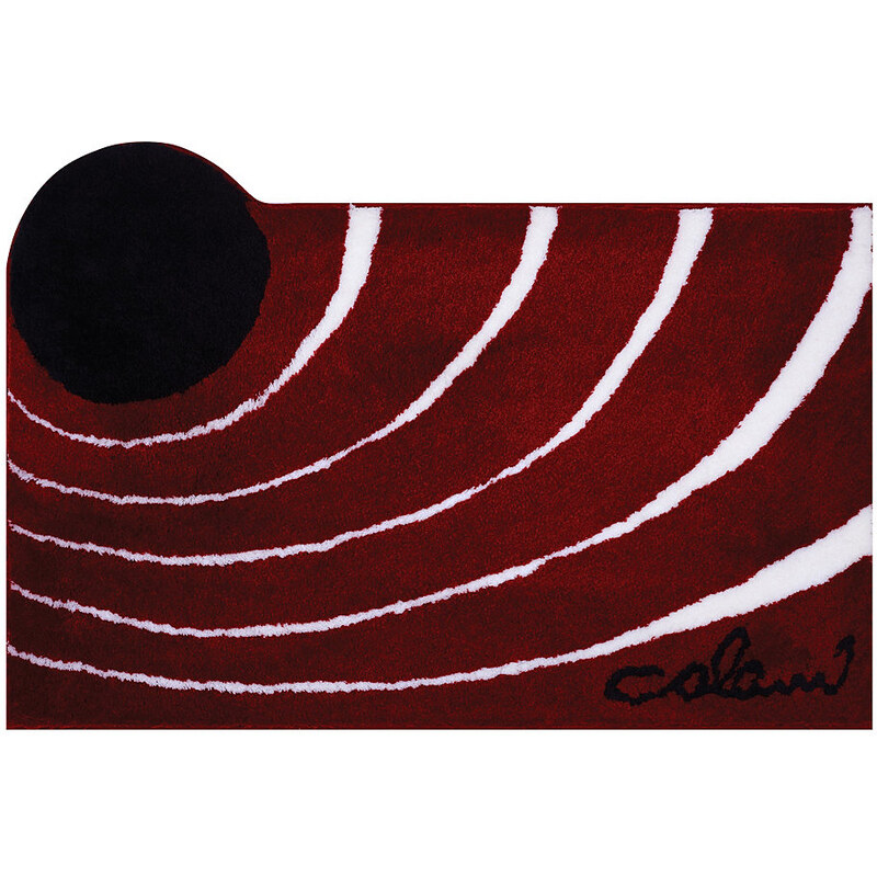 Badematte 2 Höhe ca. 24 mm rutschhemmender Rücken COLANI rot 1 (60x60 cm),3 (60x100 cm),4 (70x120 cm),5 (80x150 cm)