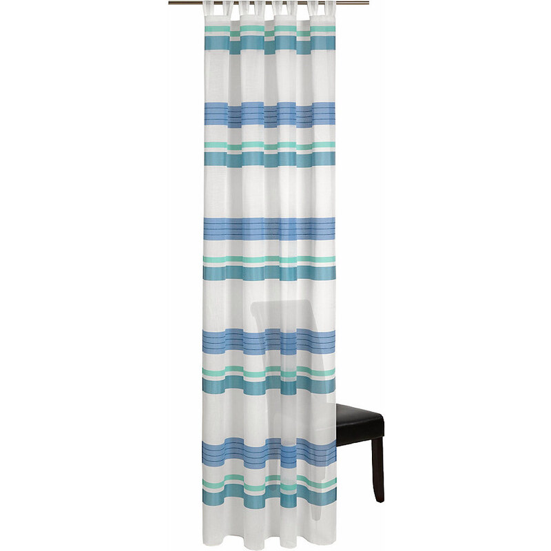 Vorhang Mabella mit Schlaufen (1 Stück) deko trends blau 1 (H/B: 245/140 cm)