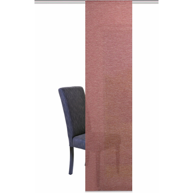 Schiebevorhang SIEGLINDE mit Klettband (1 Stück mit Zubehör) HOME WOHNIDEEN rot 1 (H/B: 180/40 cm),2 (H/B: 245/60 cm)