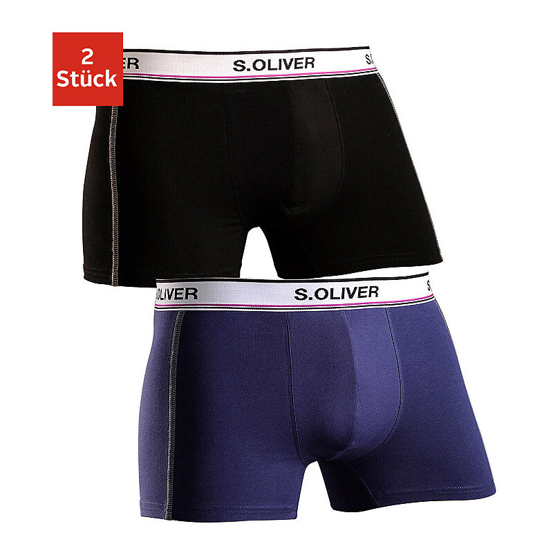 RED LABEL Bodywear Microfaser-Boxer (2 Stück) Retro Pants perfekte Passform S.OLIVER RED LABEL Farb-Set L (6),XL (7),XXL (8)