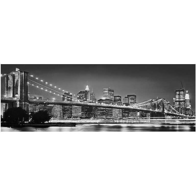 KOMAR Fototapete Brooklyn Bridge 368/127 cm grau Papiertapete