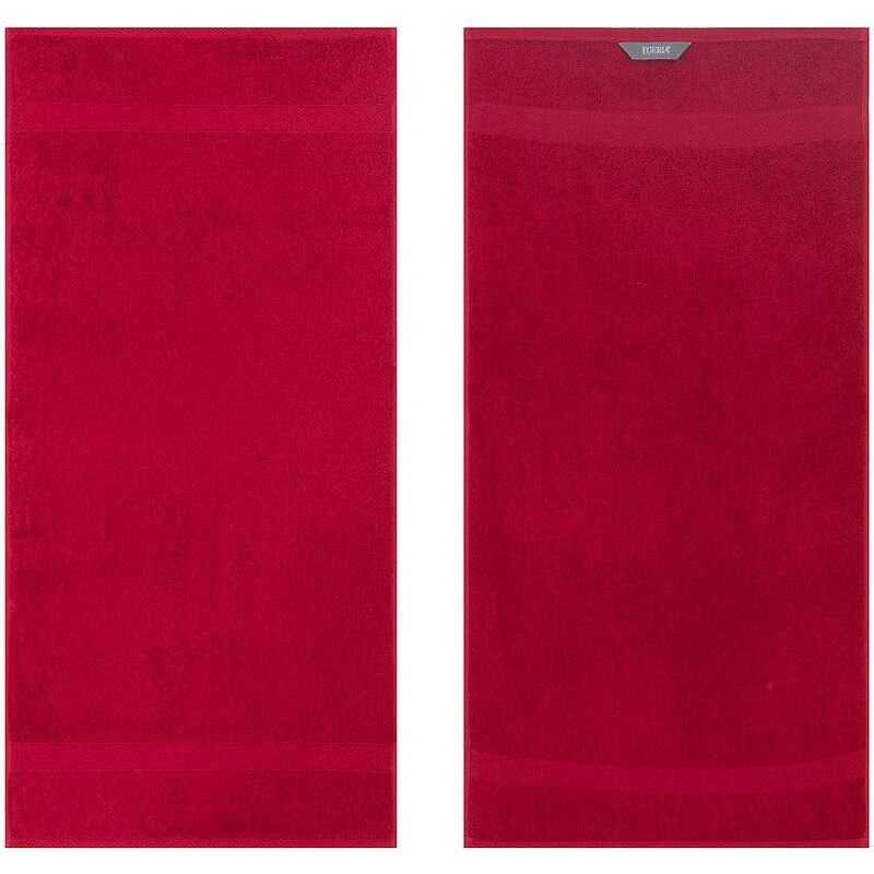 Egeria Handtücher Diamant in Uni gehalten rot 2x 50x100 cm