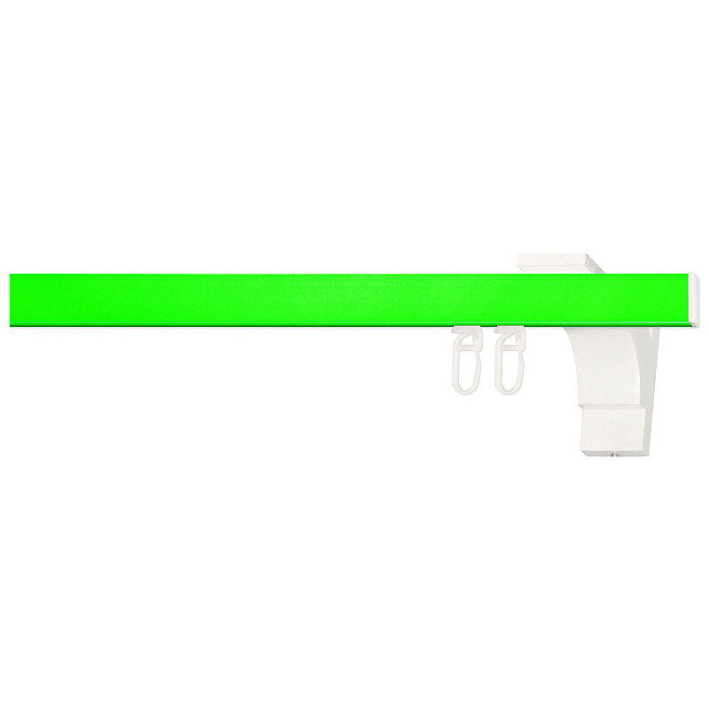 INDEKO Gardinenstange nach Maß Pretty 1 grün 100-480 cm (Länge)