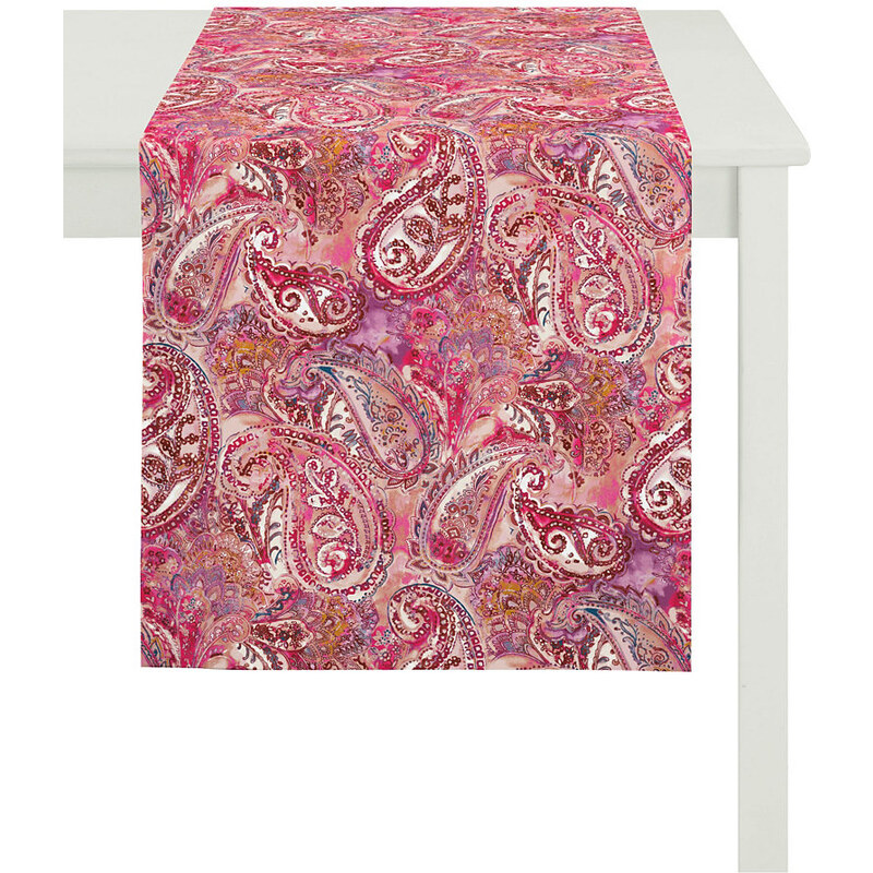 Tischdecke 6101 SUMMER GARDEN APELT rosa Mitteldecke 95x95 cm,Tischdecke 150x250 cm,Tischläufer 48x140 cm